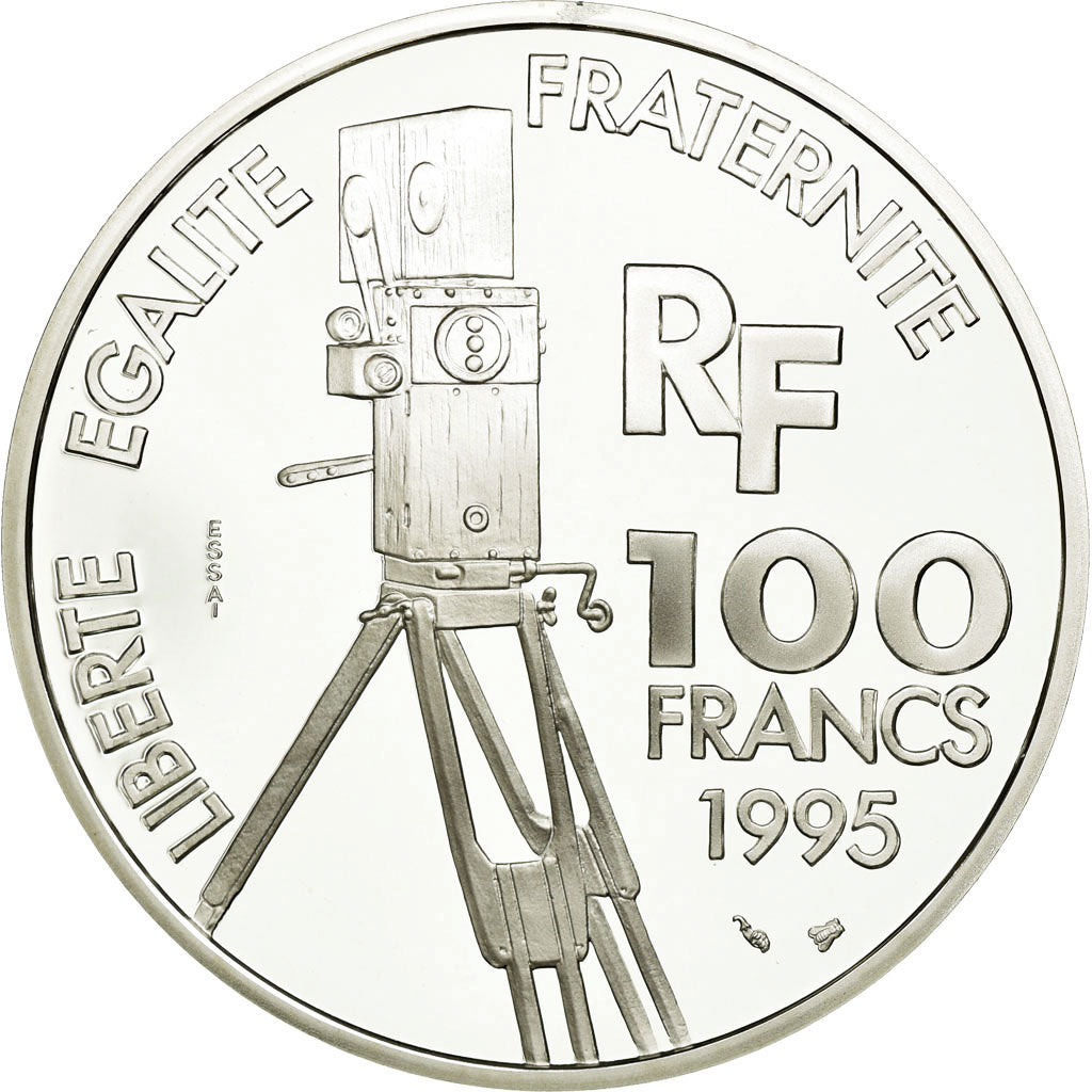 Coin, France, 100 Francs, 1995, ESSAI, MS(65-70), Silver, KM:1084