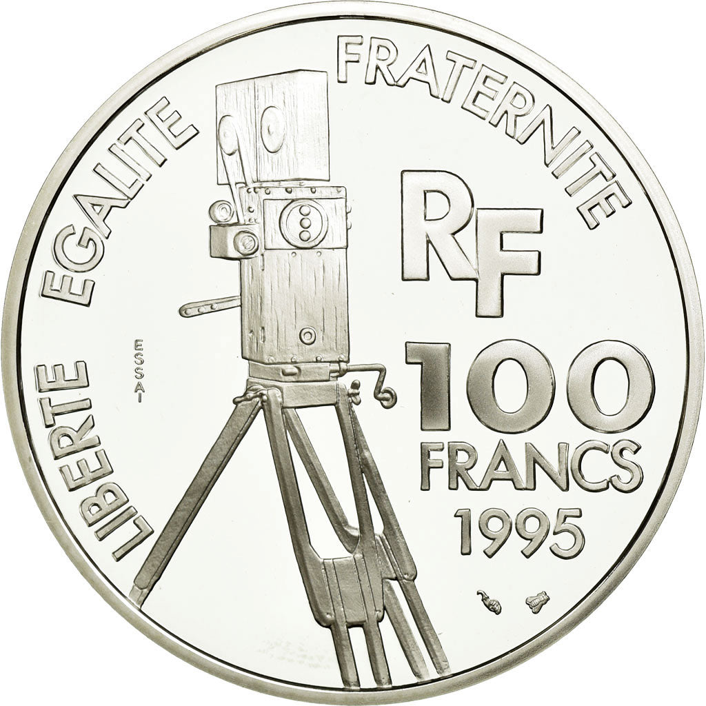 Coin, France, 100 Francs, 1995, ESSAI, MS(65-70), Silver, KM:1084