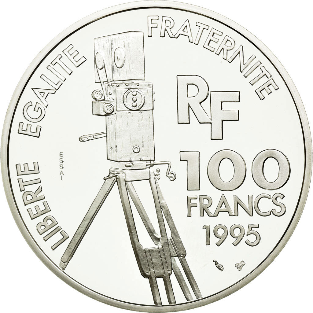 Coin, France, 100 Francs, 1995, ESSAI, MS(65-70), Silver, KM:1088