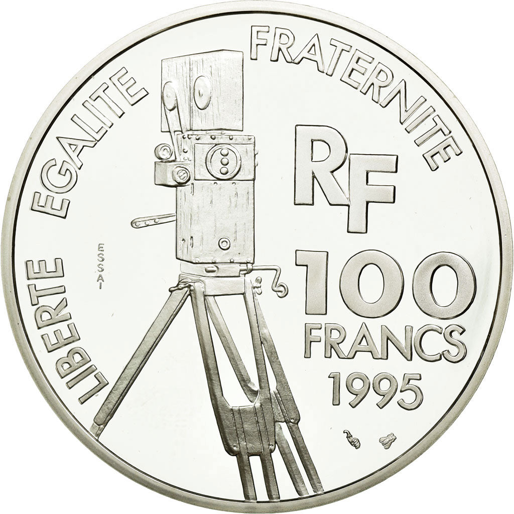 Coin, France, 100 Francs, 1995, ESSAI, MS(65-70), Silver, KM:1088