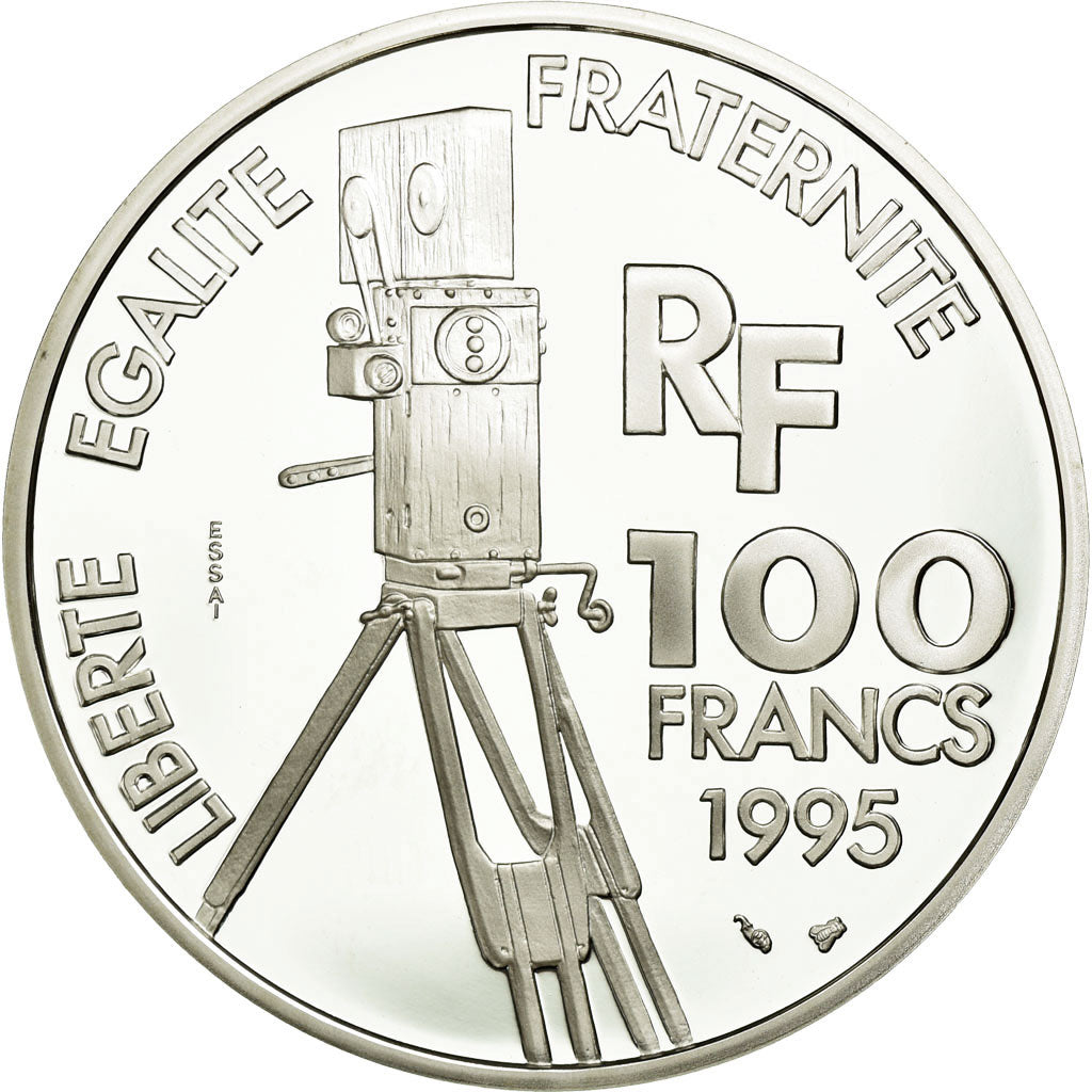 Coin, France, 100 Francs, 1995, ESSAI, MS(65-70), Silver, KM:1100