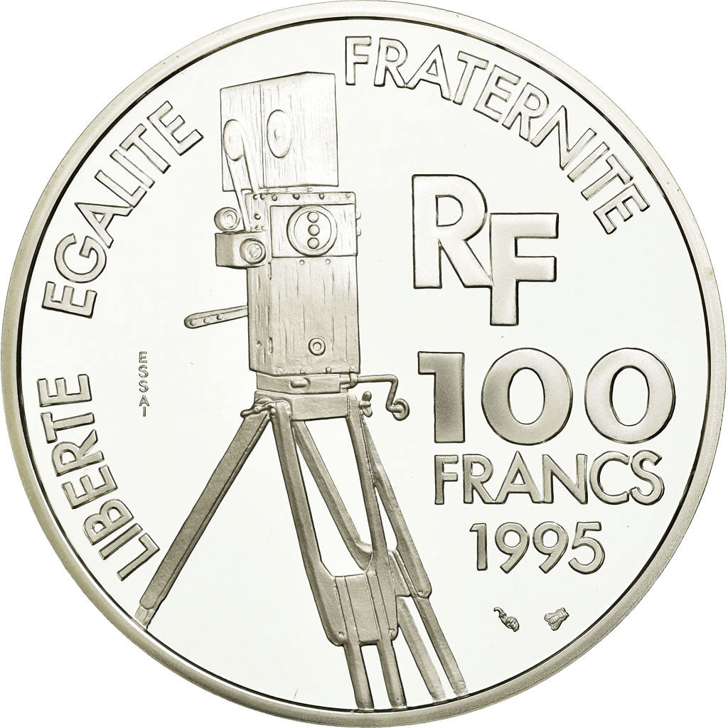 Coin, France, 100 Francs, 1995, ESSAI, MS(65-70), Silver, KM:1100