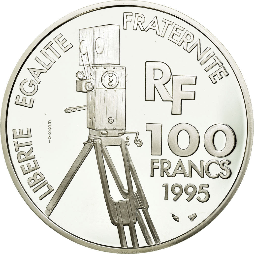 Coin, France, 100 Francs, 1995, ESSAI, MS(65-70), Silver, KM:1076