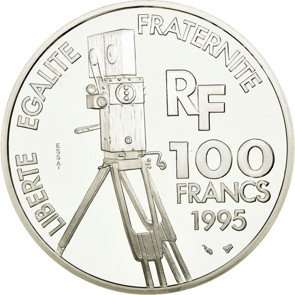 Coin, France, 100 Francs, 1995, Paris, ESSAI, MS(65-70), Silver, KM:1945