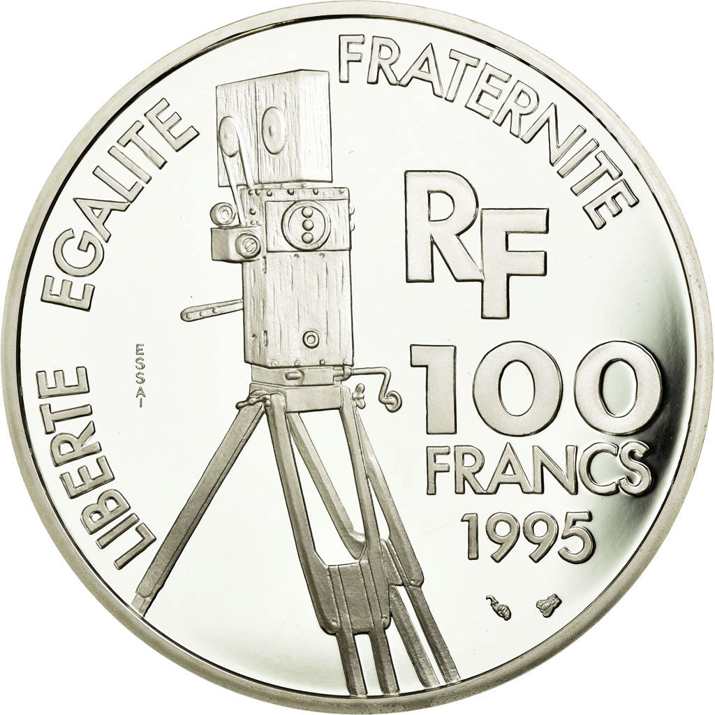 Coin, France, 100 Francs, 1995, Paris, ESSAI, MS(65-70), Silver, KM:1945