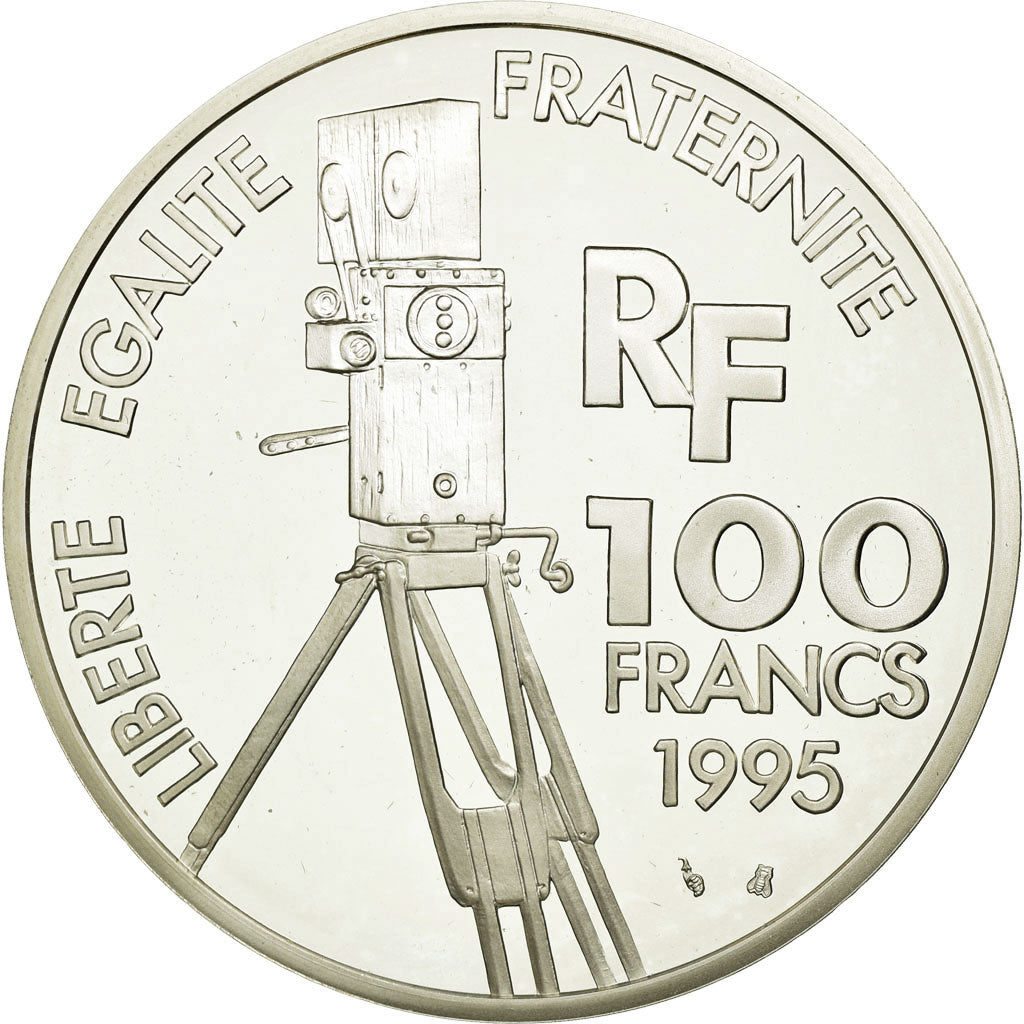 Coin, France, 100 Francs, 1995, ESSAI, MS(65-70), Silver, KM:1076