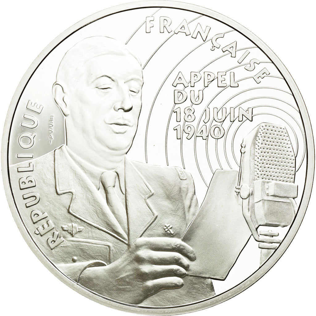 Coin, France, Général De Gaulle, 100 Francs, 1994, ESSAI, MS(65-70), Silver