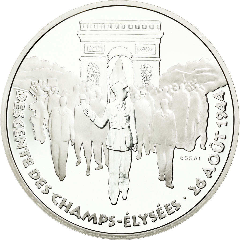 Coin, France, Libération de Paris, 100 Francs, 1994, ESSAI, MS(65-70), Silver