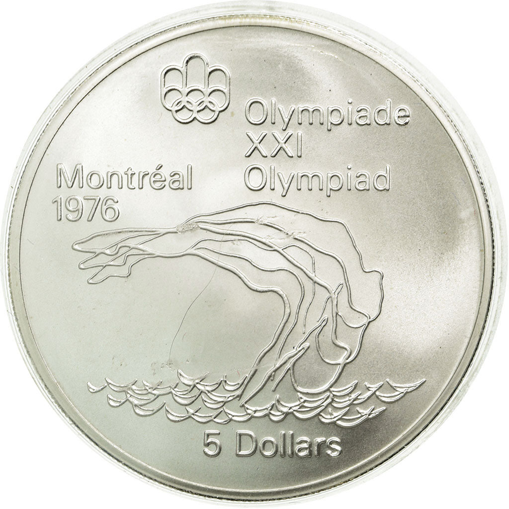 Coin, Canada, Elizabeth II, 5 Dollars, 1975, Royal Canadian Mint, Ottawa