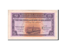 Lebanon, 25 Piastres, 1942, KM #36, AU(55-58), A/2 765