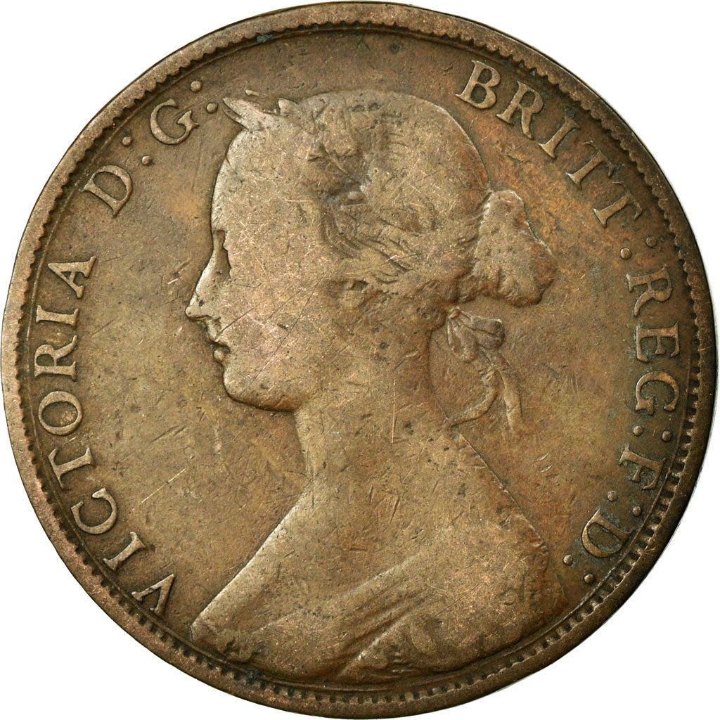 Monnaie, Grande-Bretagne, Victoria, 1/2 Penny, 1861, B, Bronze, KM:748.2