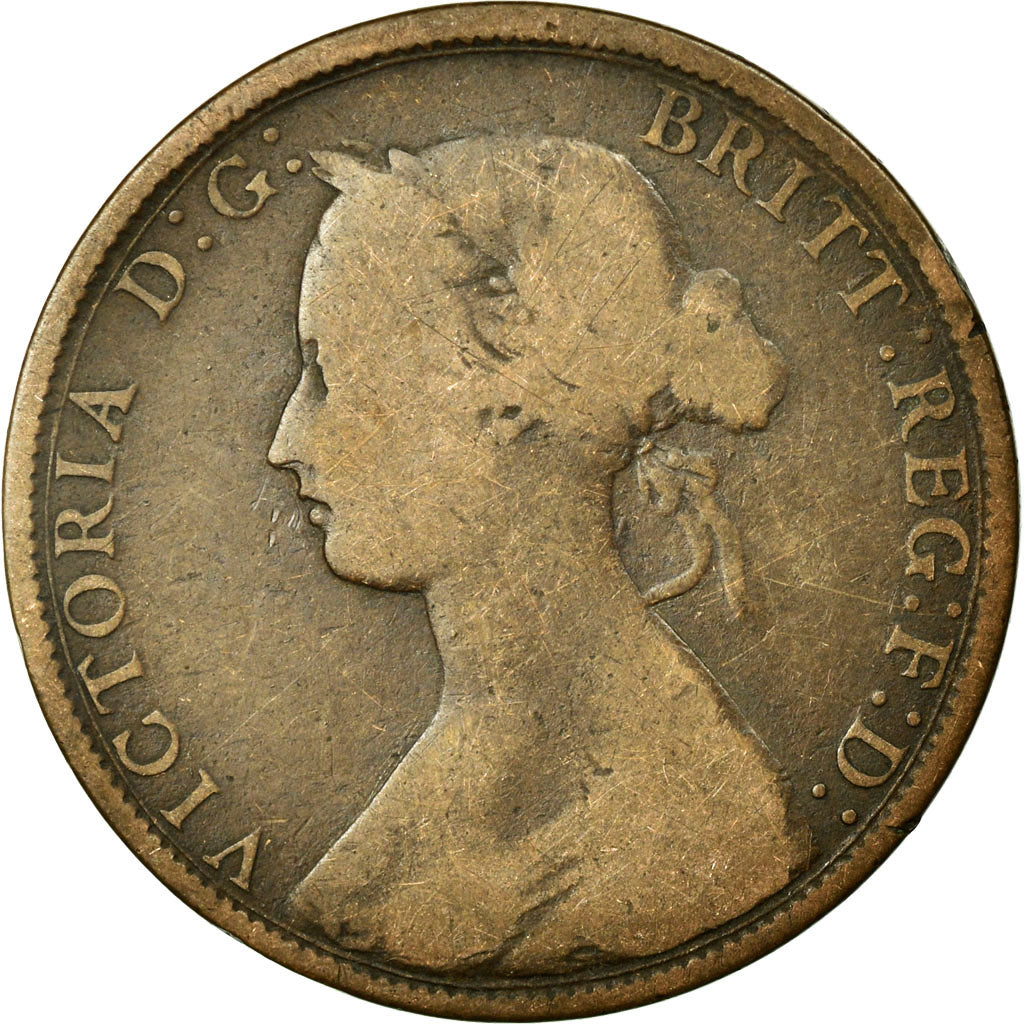 Monnaie, Grande-Bretagne, Victoria, 1/2 Penny, 1861, B, Bronze, KM:748.2
