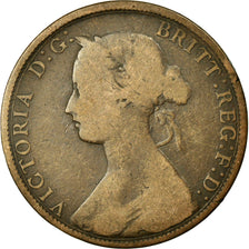 Monnaie, Grande-Bretagne, Victoria, 1/2 Penny, 1861, B, Bronze, KM:748.2