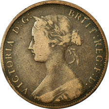 Coin, Great Britain, Victoria, 1/2 Penny, 1862, F(12-15), Bronze, KM:748.2