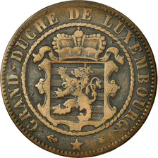 Coin, Luxembourg, William III, 10 Centimes, 1865, Paris, F(12-15), Bronze