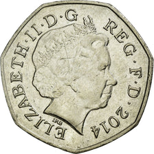 Coin, Great Britain, 50 Pence, 2014, EF(40-45), Copper-nickel