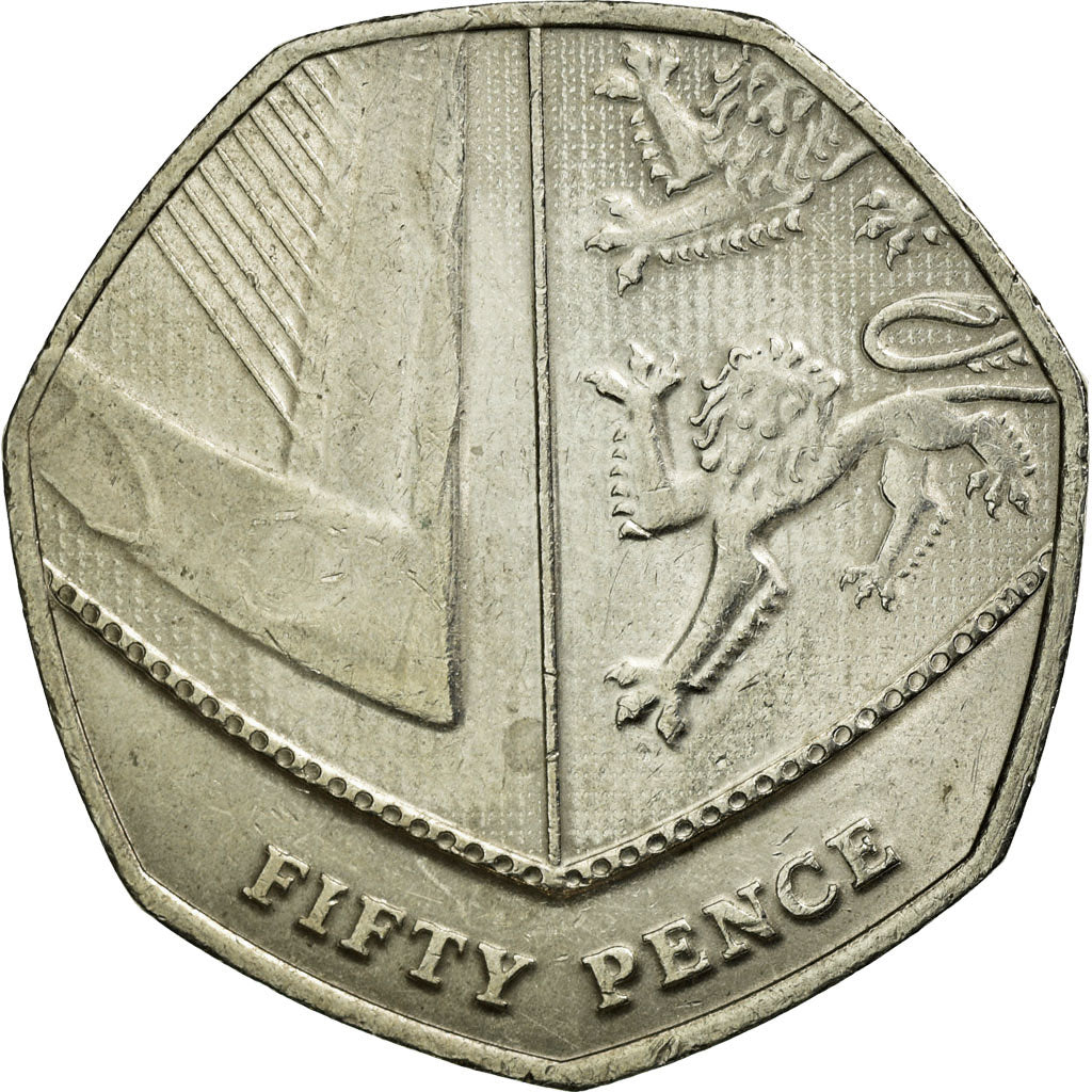 Coin, Great Britain, 50 Pence, 2014, EF(40-45), Copper-nickel