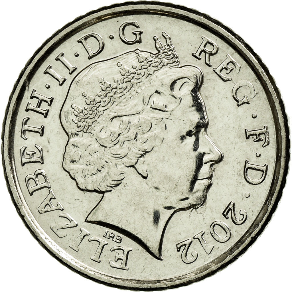 Moneda, Gran Bretaña, Elizabeth II, 5 Pence, 2012, British Royal Mint, MBC