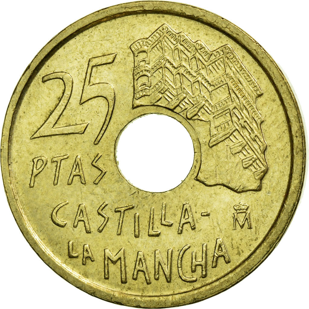 Munten, Spanje, Juan Carlos I, 25 Pesetas, 1996, Madrid, PR, Aluminum-Bronze