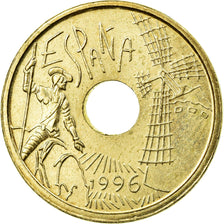 Monnaie, Espagne, Juan Carlos I, 25 Pesetas, 1996, Madrid, SUP, Aluminum-Bronze