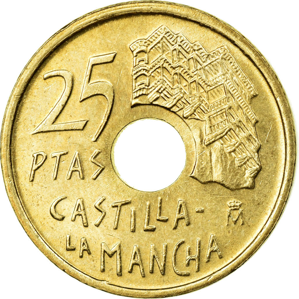 Monnaie, Espagne, Juan Carlos I, 25 Pesetas, 1996, Madrid, SUP, Aluminum-Bronze