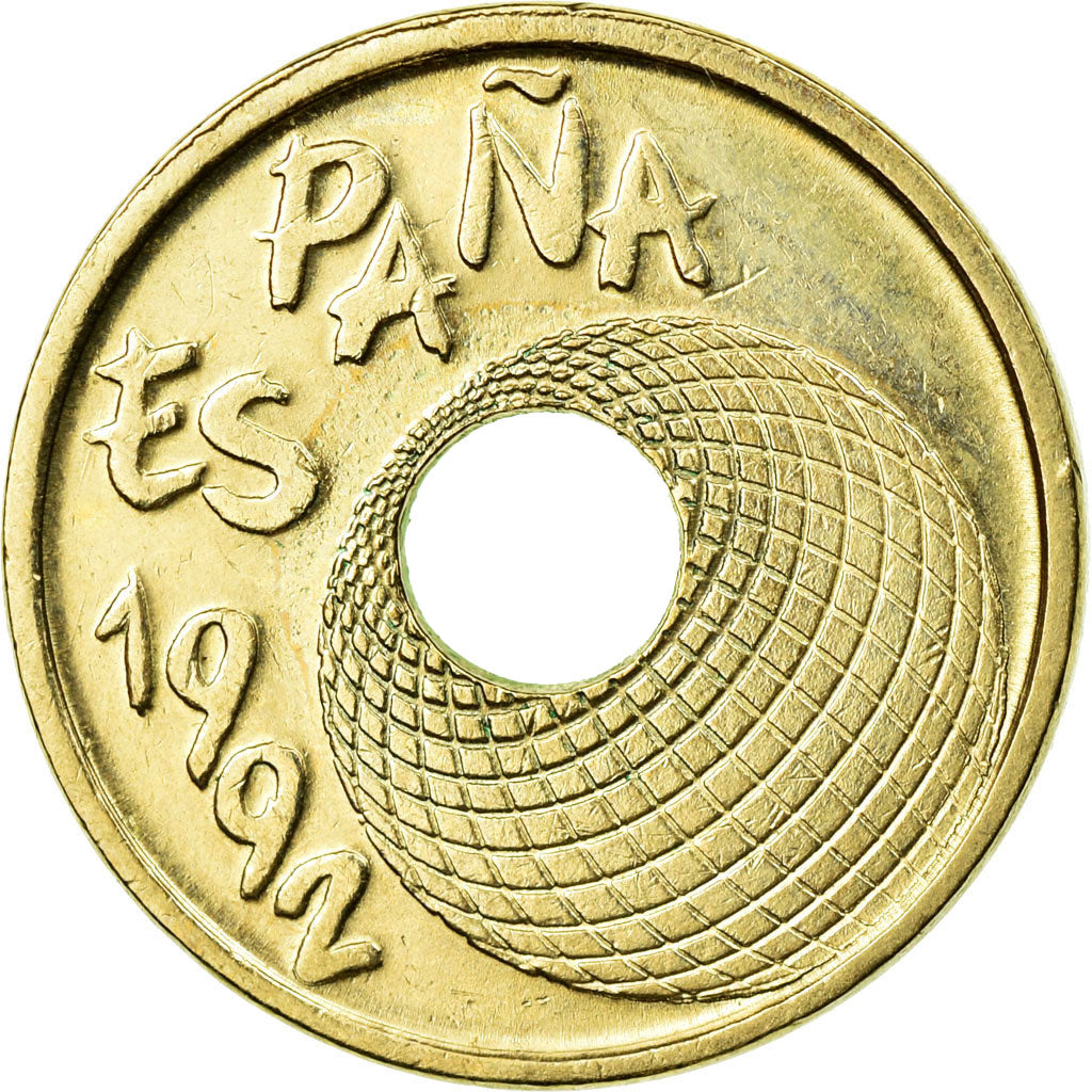 Moneda, España, Juan Carlos I, 25 Pesetas, 1992, Madrid, EBC, Aluminio -