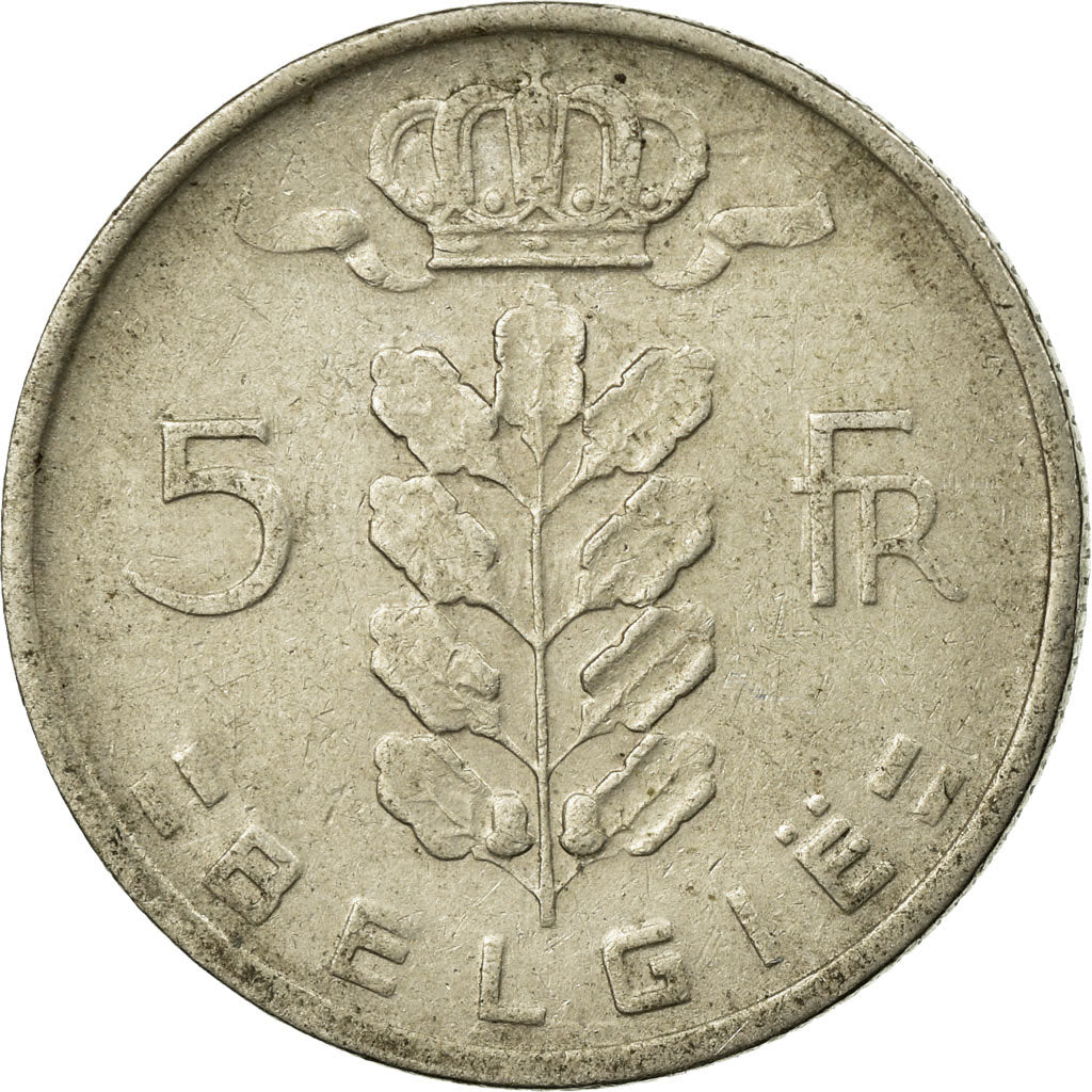 Coin, Belgium, 5 Francs, 5 Frank, 1960, VF(30-35), Copper-nickel, KM:135.1