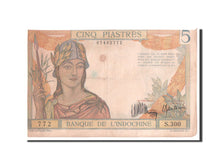 French Indo-China, 5 Piastres, 1932, KM #55a, VF(30-35), S.300