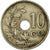 Moneda, Bélgica, 10 Centimes, 1925, BC+, Cobre - níquel, KM:86