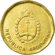 Coin, Argentina, 10 Centavos, 1988, EF(40-45), Brass, KM:98