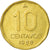Moneta, Argentina, 10 Centavos, 1988, EF(40-45), Mosiądz, KM:98
