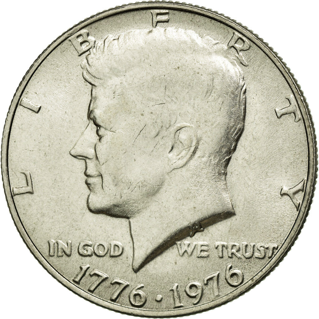 Coin, United States, Kennedy Half Dollar, Half Dollar, 1976, U.S. Mint