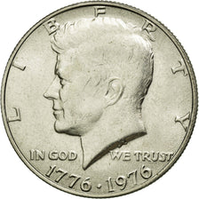 Coin, United States, Kennedy Half Dollar, Half Dollar, 1976, U.S. Mint