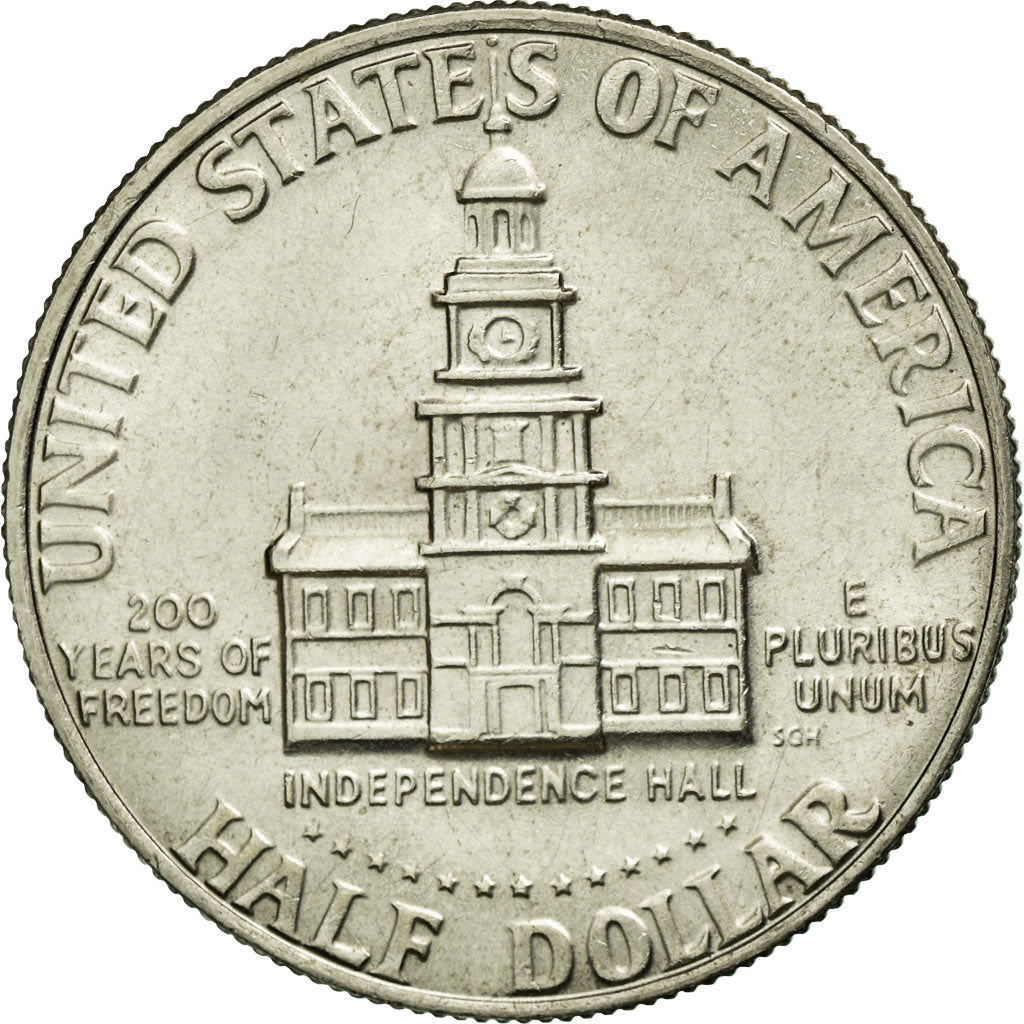 Coin, United States, Kennedy Half Dollar, Half Dollar, 1976, U.S. Mint