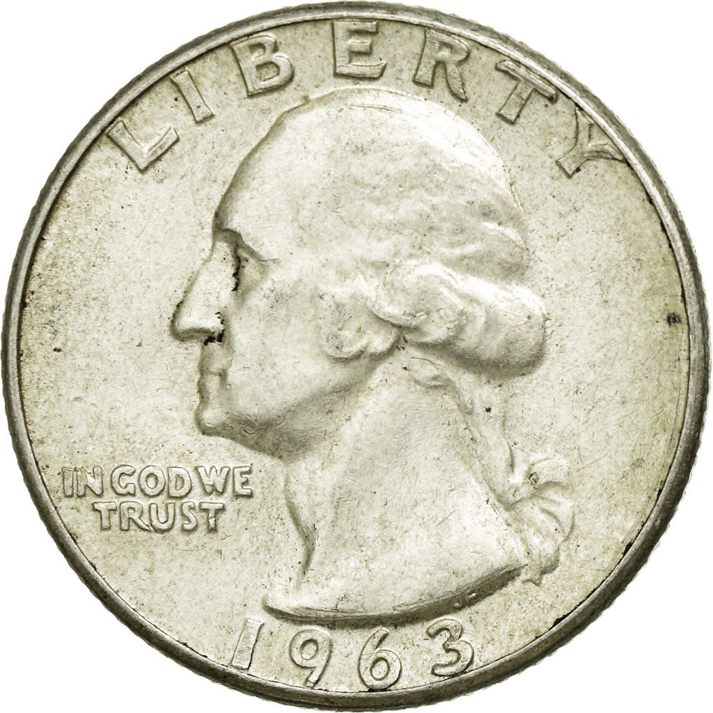Coin, United States, Washington Quarter, Quarter, 1963, U.S. Mint, Philadelphia