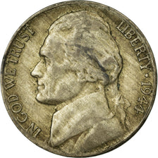 Moneta, USA, Jefferson Nickel, 5 Cents, 1944, U.S. Mint, Philadelphia