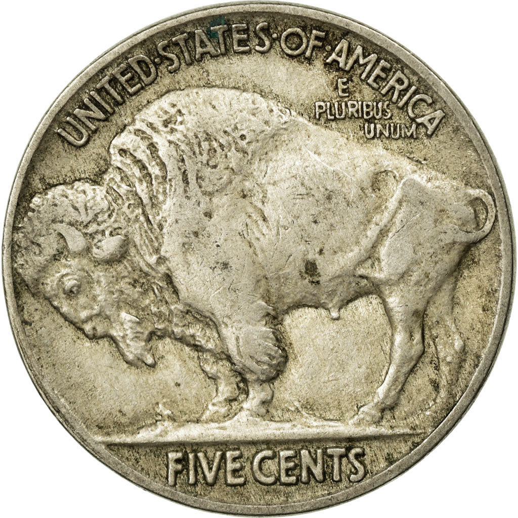 Coin, United States, Buffalo Nickel, 5 Cents, 1918, U.S. Mint, Philadelphia