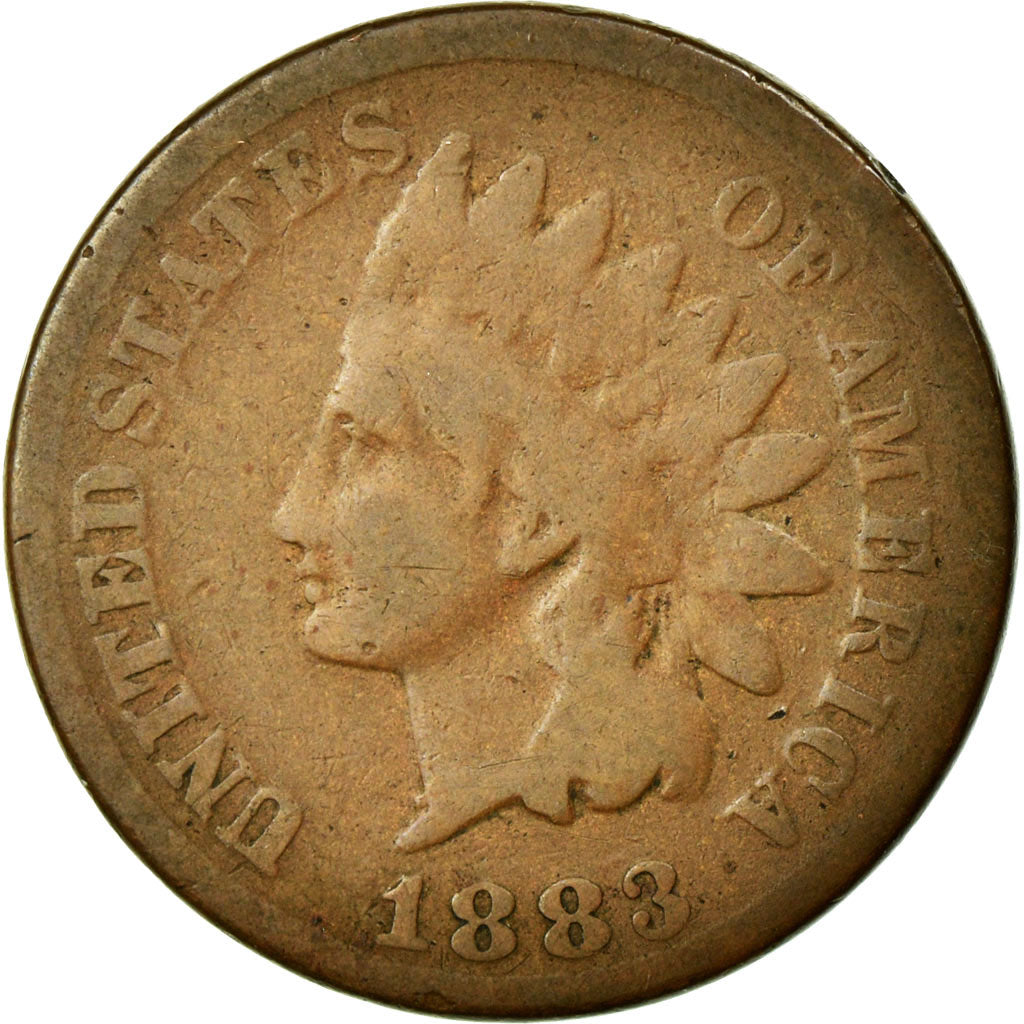 Coin, United States, Indian Head Cent, Cent, 1883, U.S. Mint, Philadelphia
