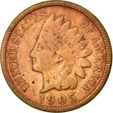 Coin, United States, Indian Head Cent, Cent, 1905, U.S. Mint, Philadelphia