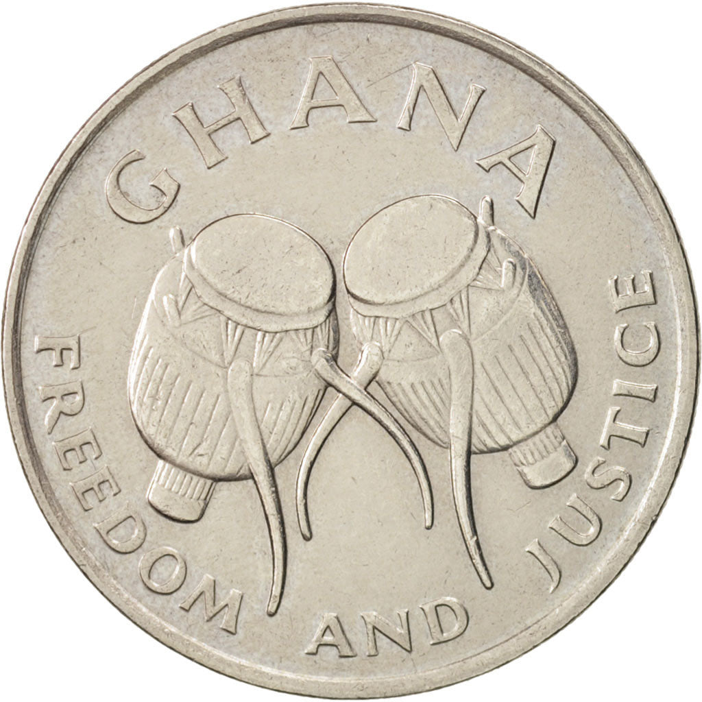 Ghana, 50 Cedis, 1991, AU(50-53), Copper-nickel, KM:31