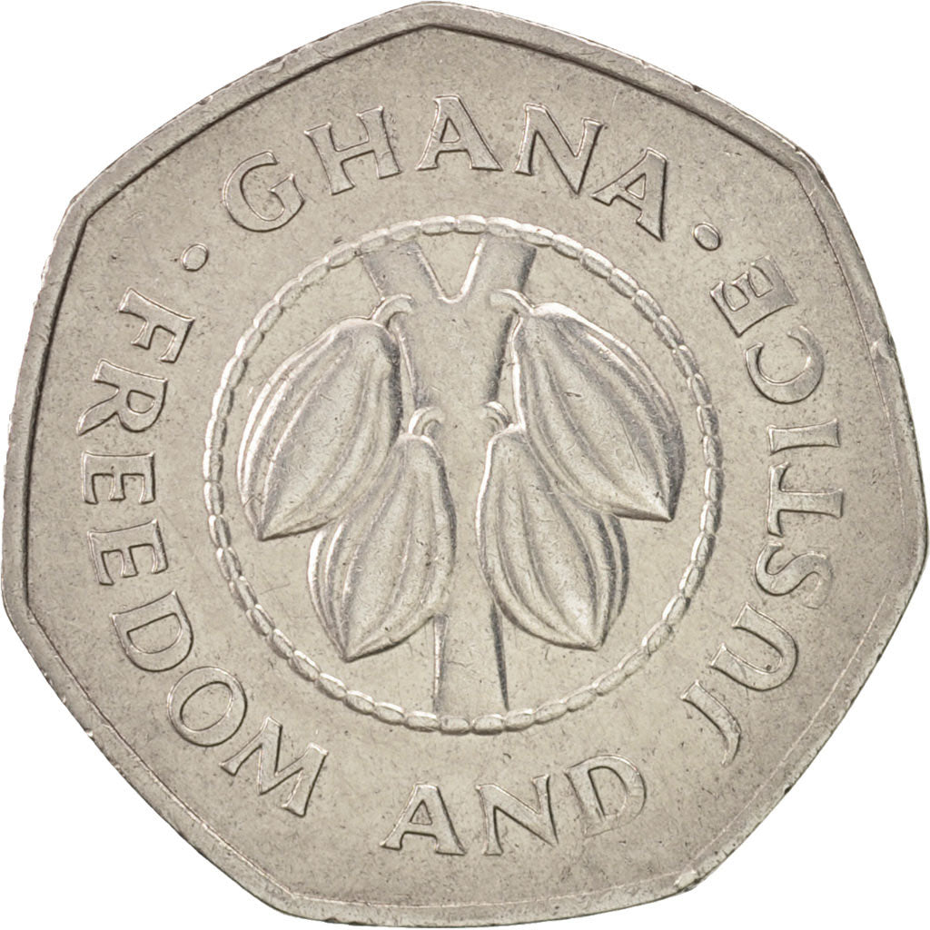 Ghana, 10 Cedis, 1991, AU(50-53), Nickel Clad Steel, KM:29