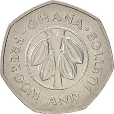 Ghana, 10 Cedis, 1991, AU(50-53), Nickel Clad Steel, KM:29