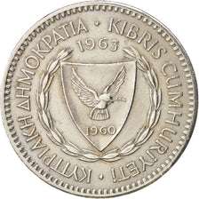 Chypre, 100 Mils, 1963, TTB+, Copper-nickel, KM:42