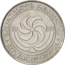 Monnaie, Géorgie, 2 Thetri, 1993, TTB+, Stainless Steel, KM:77