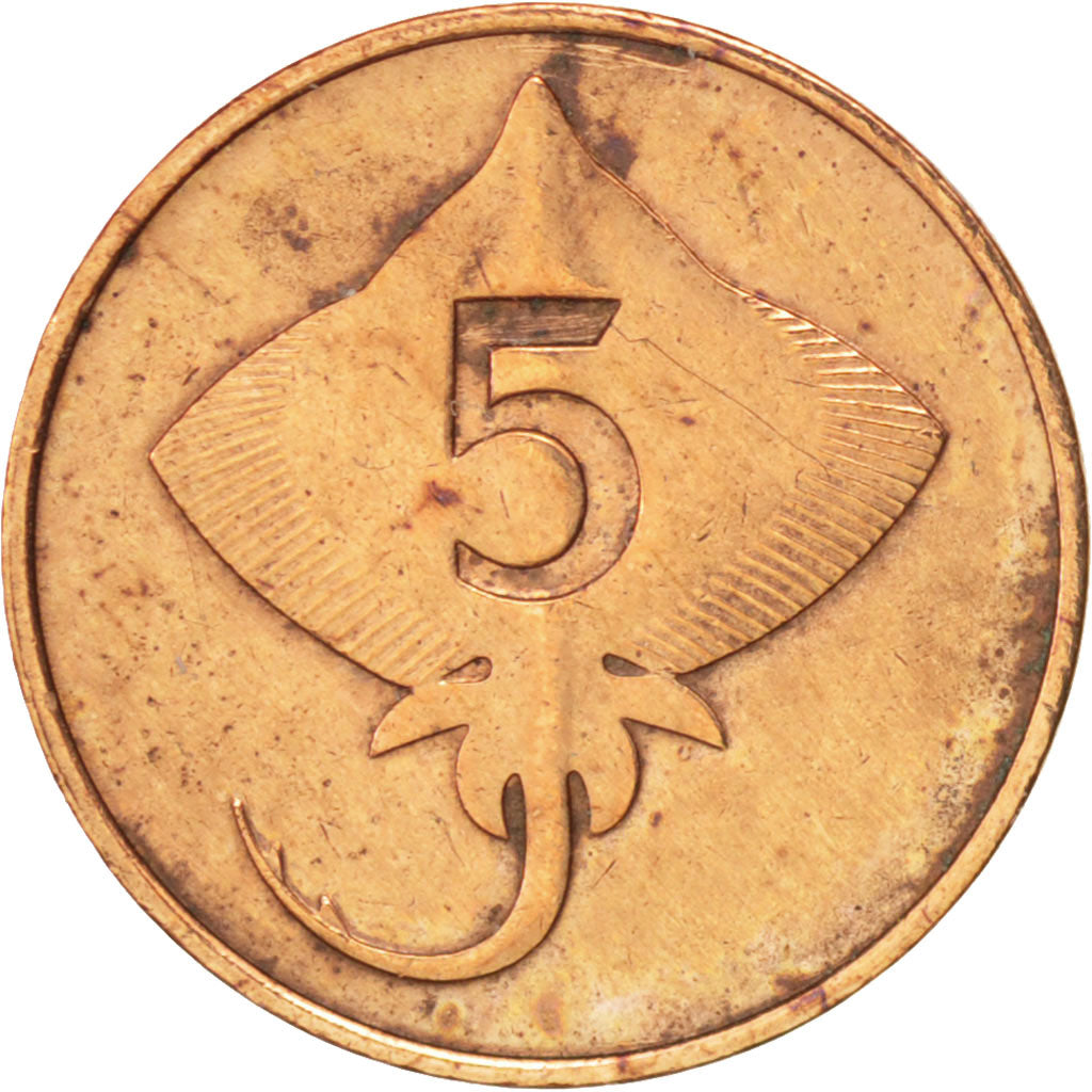 Coin, Iceland, 5 Aurar, 1981, AU(50-53), Bronze, KM:24