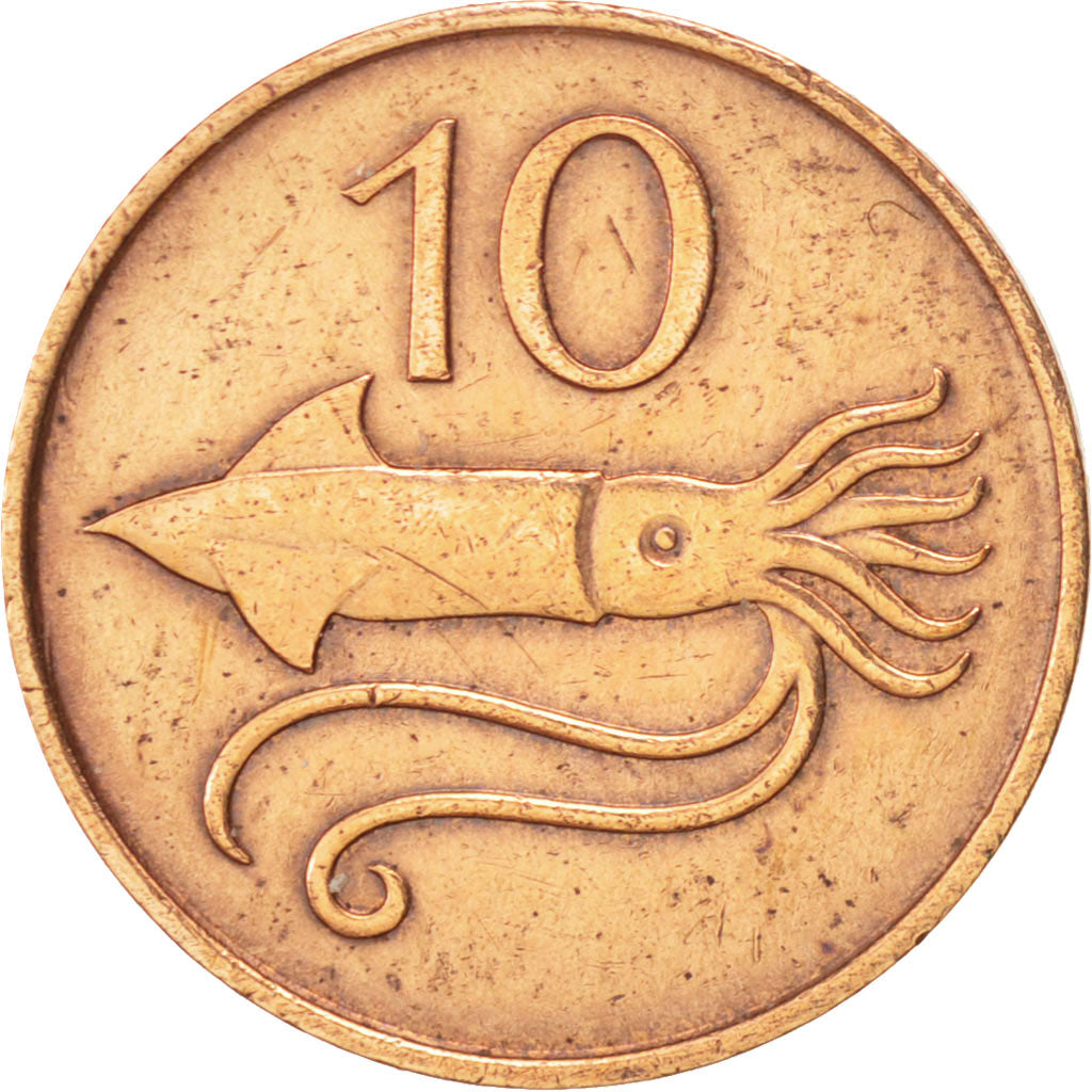 Iceland, 10 Aurar, 1981, AU(50-53), Bronze, KM:25