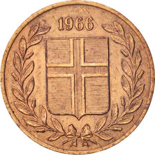 Coin, Iceland, 5 Aurar, 1966, AU(50-53), Bronze, KM:9