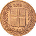 Moneta, Islandia, 5 Aurar, 1966, AU(50-53), Bronze, KM:9