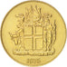 Iceland, Krona, 1975, AU(50-53), Nickel-brass, KM:12a