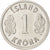 Moneda, Islandia, Krona, 1980, MBC+, Aluminio, KM:23